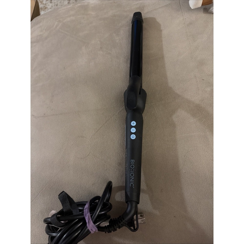 Bio Ionic 1.5" Long Barrel Curling Iron Ceramic Hair Curler Oxy Cl 1.0